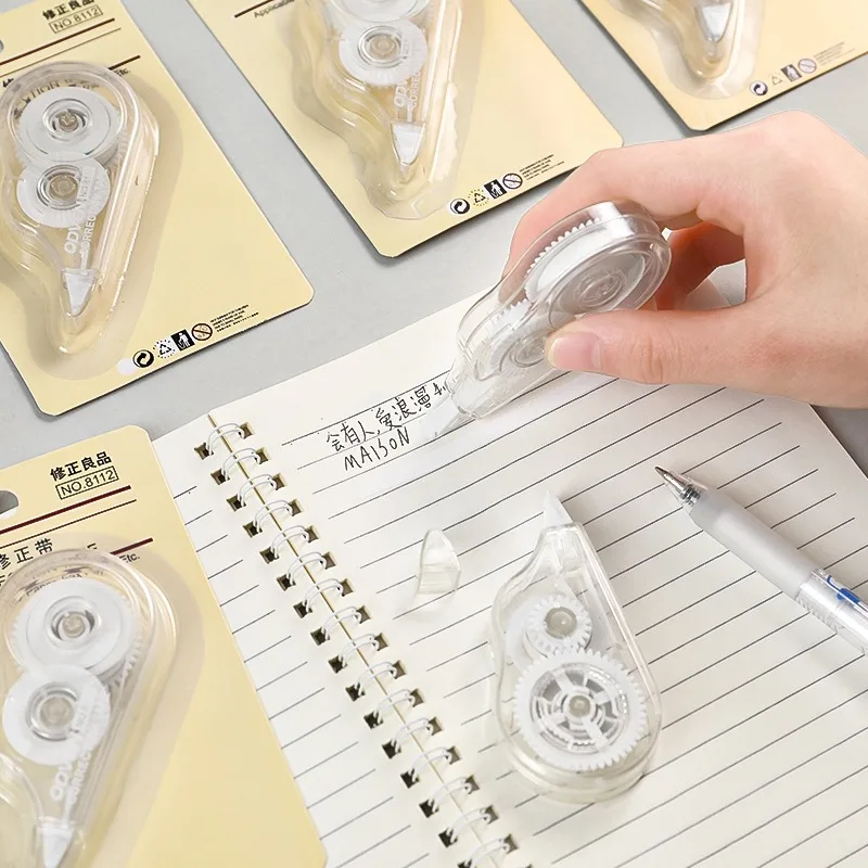 1Pcs Simple Correction Tape Portable Large Capacity Correction Tape Transparent Erasure Gift Students