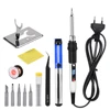 JCD 80W Digital Electric Soldering Iron Kit Adjustable Temperature 110V 220V Welding Tool Ceramic Heater Soldering Tips Rework 1
