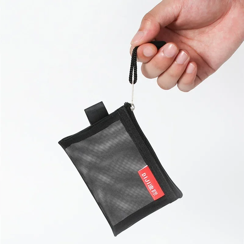 Mini Mesh Coin Bags Money Earphone Data Line Storage Bags Bus ID Credit Card Holder Zipper Pouch Traveling Portable Small