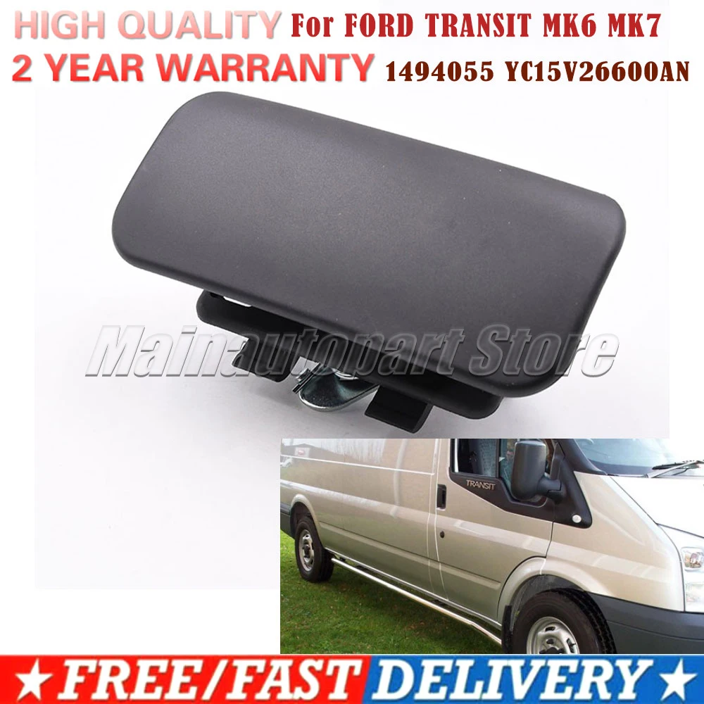 1494055   Yc14v26600AA 측면 로딩 슬라이딩 도어 핸들 Ford Transit Mk6 Mk7 2000-2014 용 외부 왼손