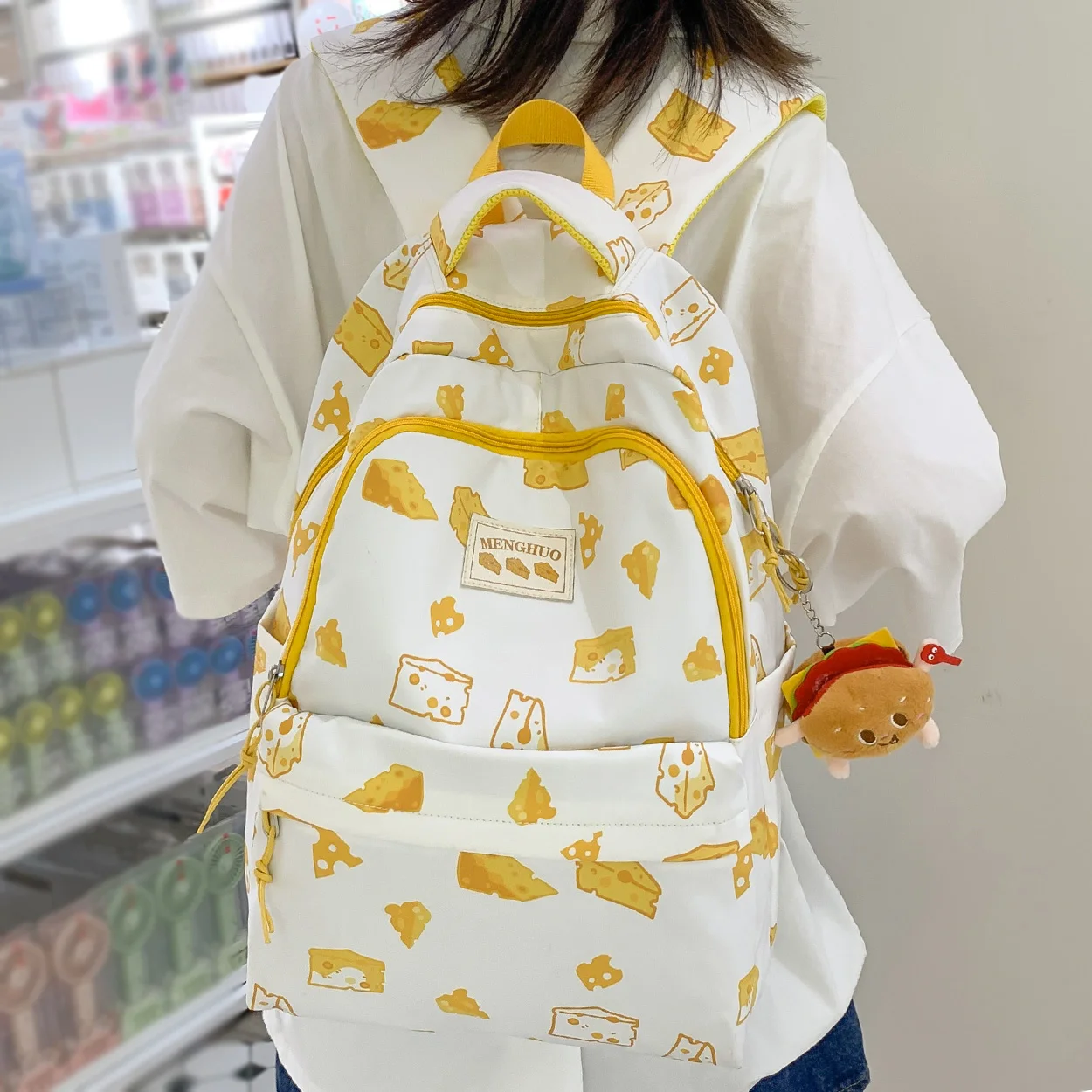 

Fashion Kawaii Waterproof Lady Cartoon Printing Women Cute School Bag Female Travel College Backpack Girl Laptop Book Bags Nylon