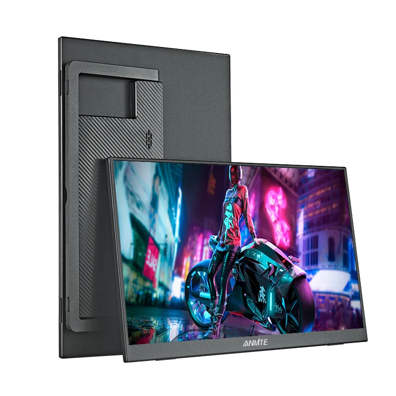 Anmite 15.6-Inch Portable Touch Monitor 1080P HDR 16:9 Low Blue Light For XBox PS4 / 5 Switch Cell Phone PC Loptop Extension 4