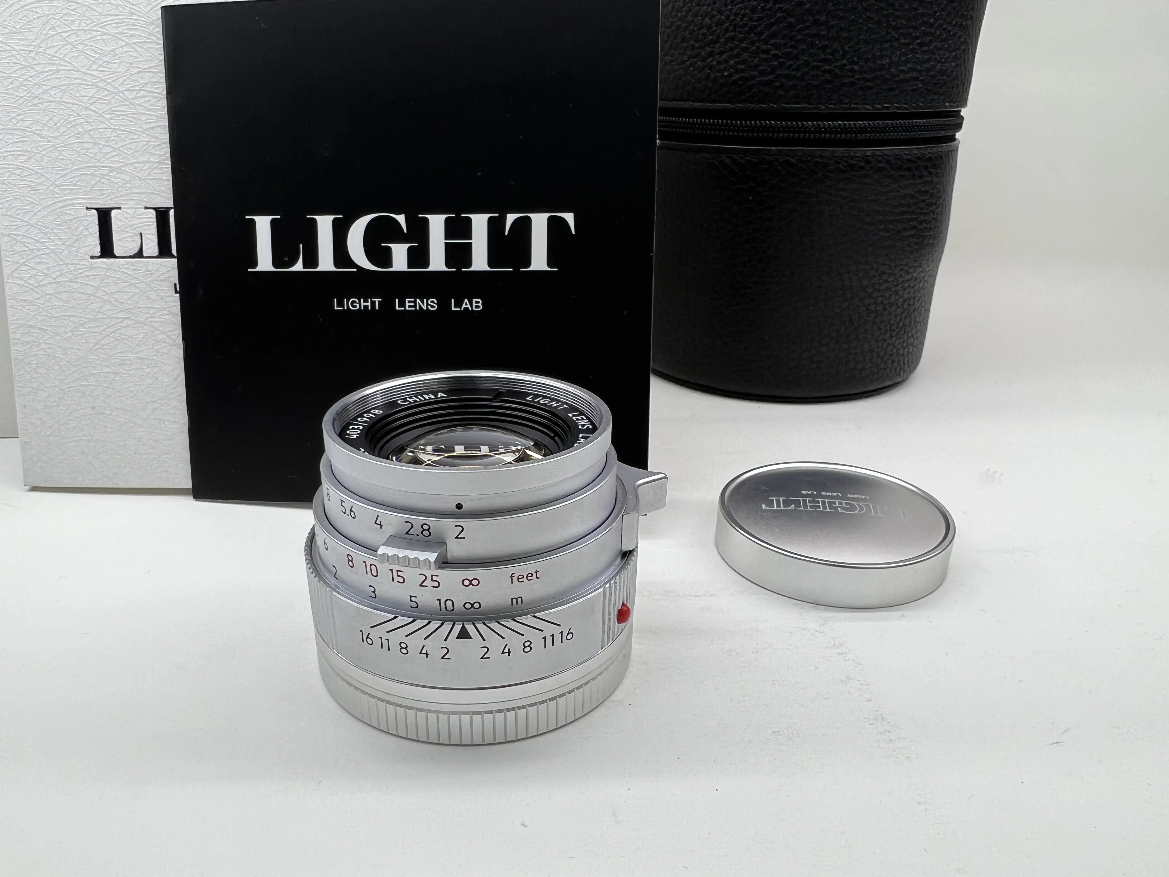라이트 렌즈 랩 50mm F2 렌즈 실버 크롬 (라이카 수믹론, 라이카 M10, M11, M, M3, M6, M240, M4 렌즈, 라이카 M 렌즈, 풀프레임용)