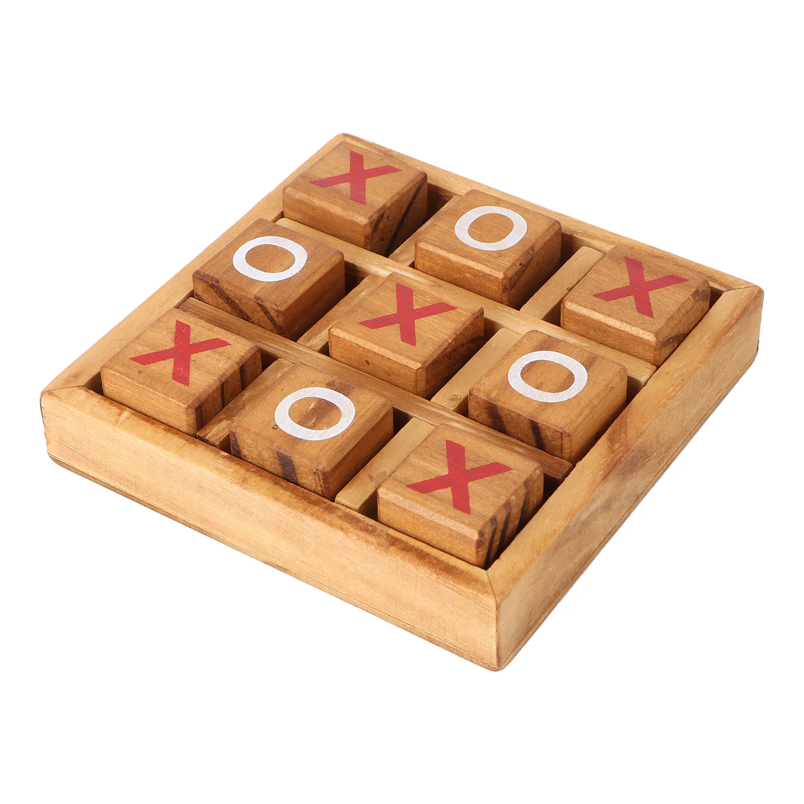 Toe Board Game Wooden Chess Coffee Table Puzzle Parent- child Interactive Travel Leisure Game for Indoor Outdoor Travel