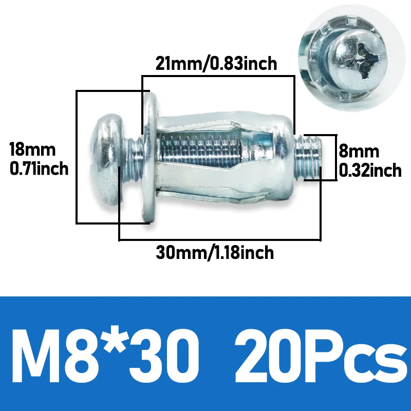 M8x30(20Pcs)