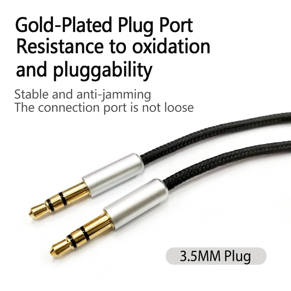 Nylon Braided Replacement Audio Cable With Volume Control for DENON AH-D7100 D7200 D600 D9200 D5200 Meze 99 Classics