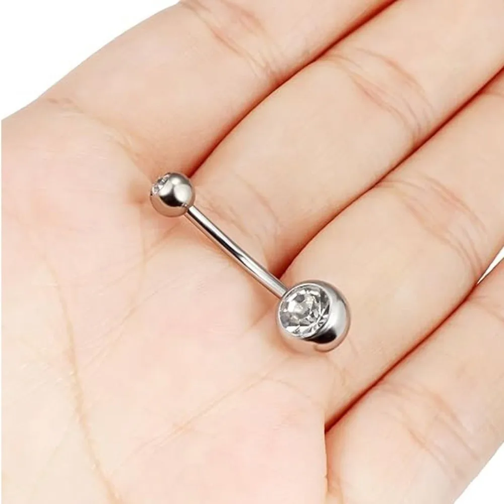 Sexy Titanium Material Belly Button Rings Curved Dangle Design Navel Piercing Belly Rings Navel Decoration