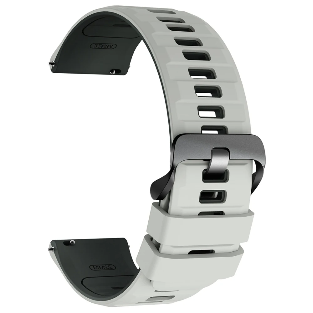 Enhanced Soft Rubber Sports Strap | Premium Replacement Bracelet, 20mm/22mm