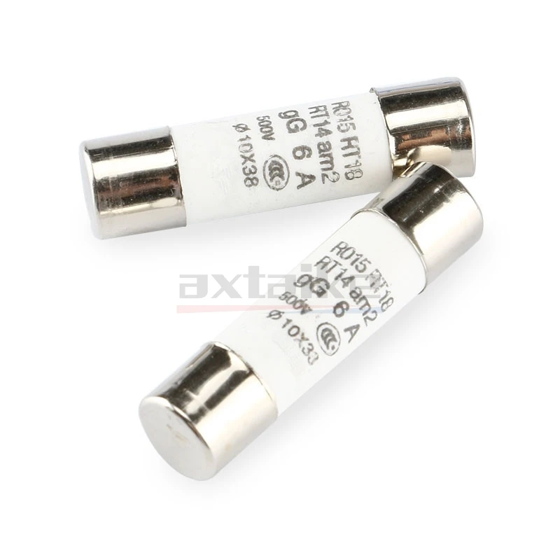 10*38mm Ceramic Fuse 0.5A-50A 500V 500mA RO15 R015 RT18 RT14 Am2 380V 10&times;38 5PCS car fuses