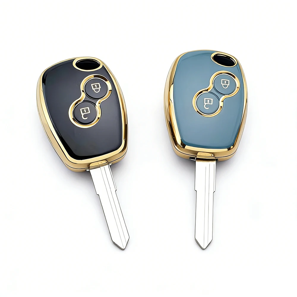 Durable Protective Car Key Cover with 2-Button Design