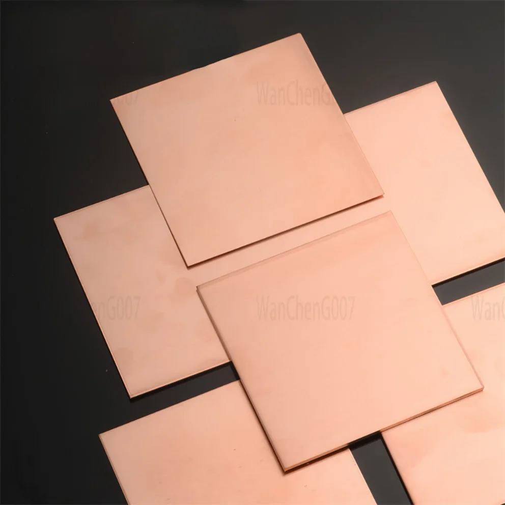 

1Pcs 99.9% Copper Sheet Plate Pure Red Copper Plate Handmade Materialfor Industry Mould or Metal Art DIY Cu Metal Zero-Cut