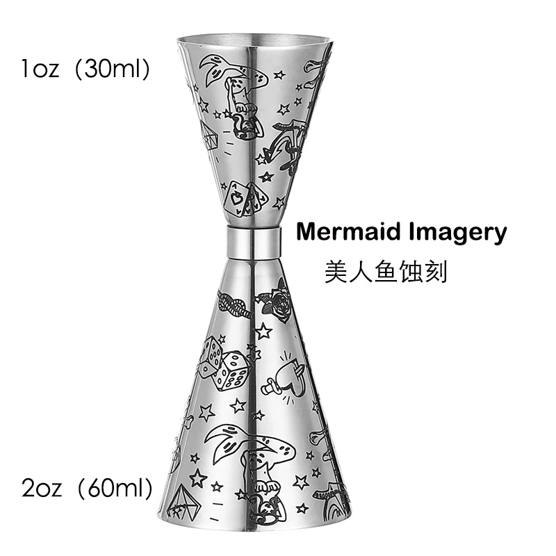 Measuring Jigger Japanese Style Stainless Steel for Cocktail Bar