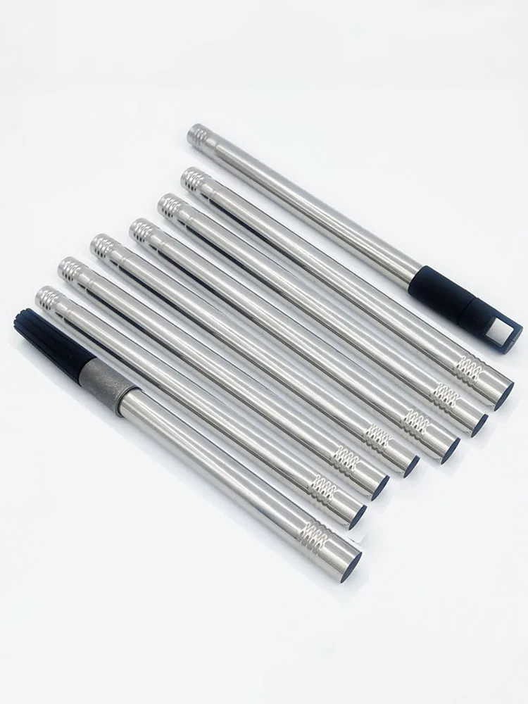 Description Picture 3 of item8 Sections/2.2m Paint Roller Extension Pole Stainless steel Paint Telescopic Stick detachable Cleaning Rod Painting handle Tools