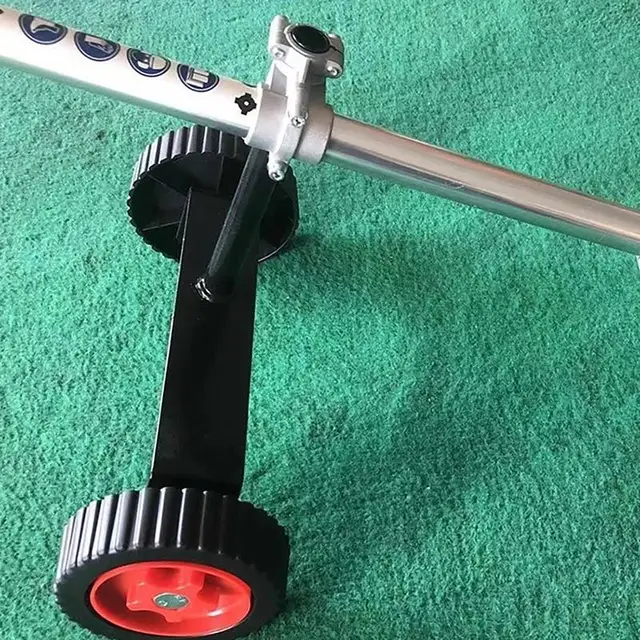 Gyomi Evő Kerekek Állítható Gyomnövényes Segédkerekek Univerzális Húr Trimmer Fűfűtő Gyomvágó Fűnyíró Támogatás - Image 4