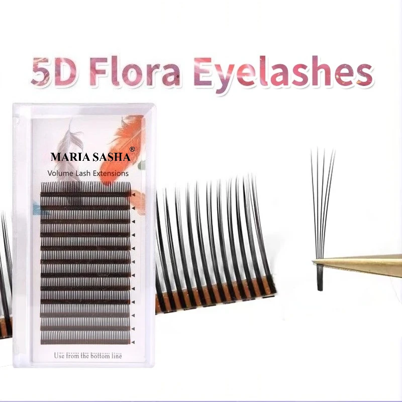 Flora Lashes Easy Fan Eyelash Extensions - Premium Volume Collection with Natural Soft Finish