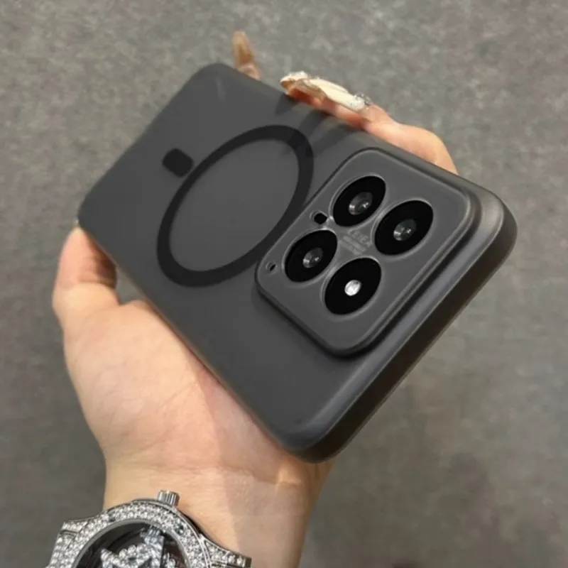 Ultra Thin Matte Transparent Magnetic Phone Case with Magsafe Compatibility