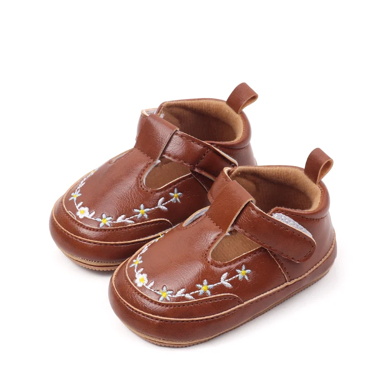 Spring and Autumn Baby Girl Boy Fashion Floral Design Casual Shoes TPR Sole Anti Slip Breathable Baby Shoes First Walker BMB4001 6