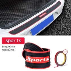 Universal Car Trunk Door Sill Protector and Rear Bumper Guard Trim (Sports)