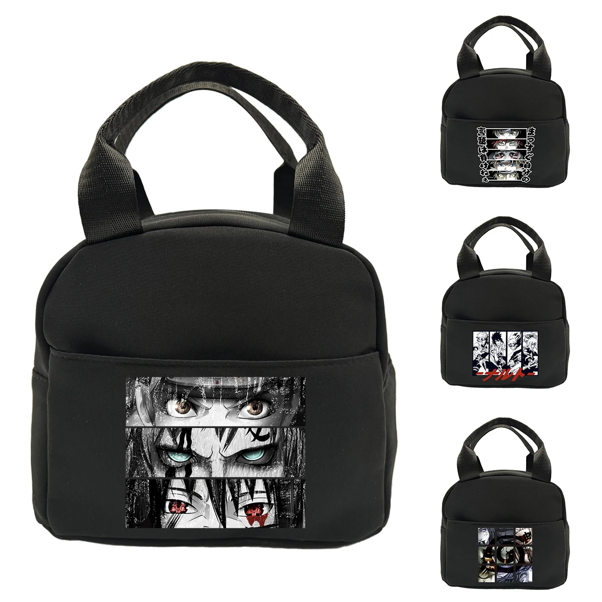 

Изолированная сумка для обеда «Наруто», портативная холщовая Термосумка для обеда для студентов-подростков, изолированная, для пикника