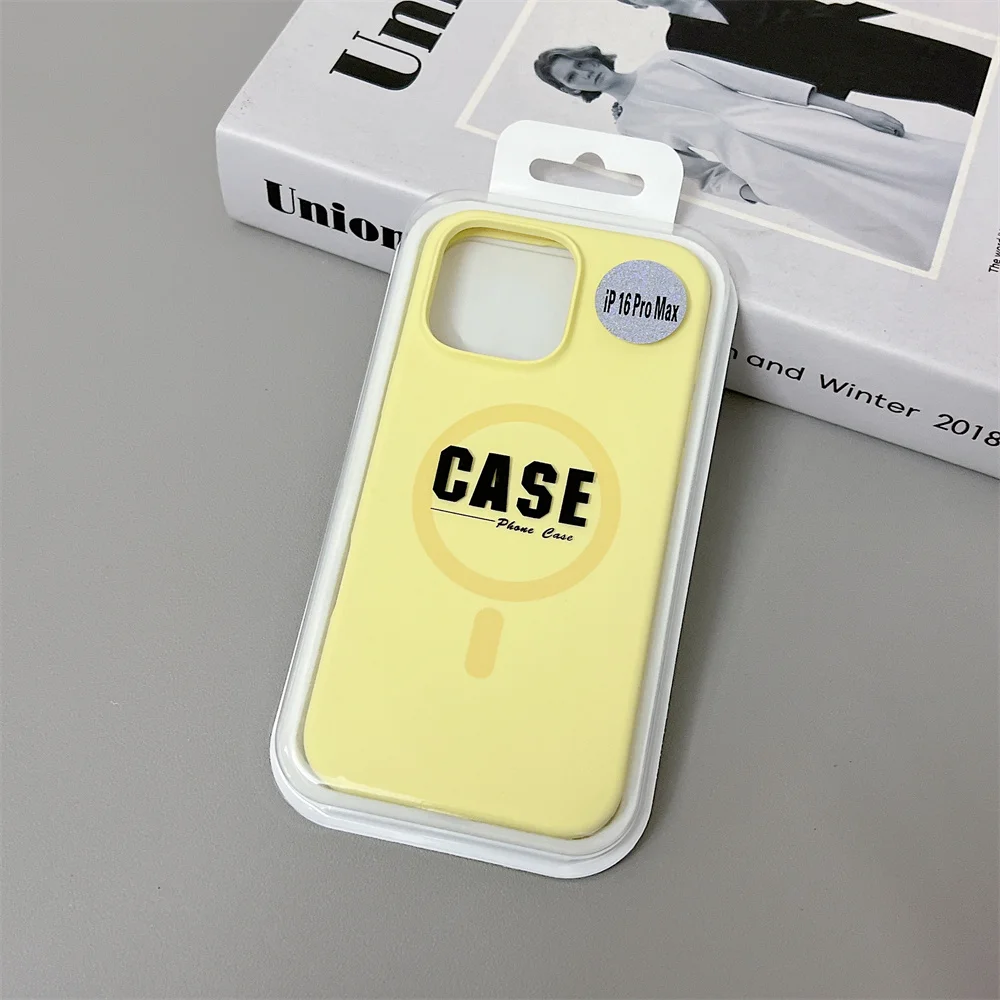 Premium Liquid Silicone Magnetic Phone Case with MagSafe Compatibility