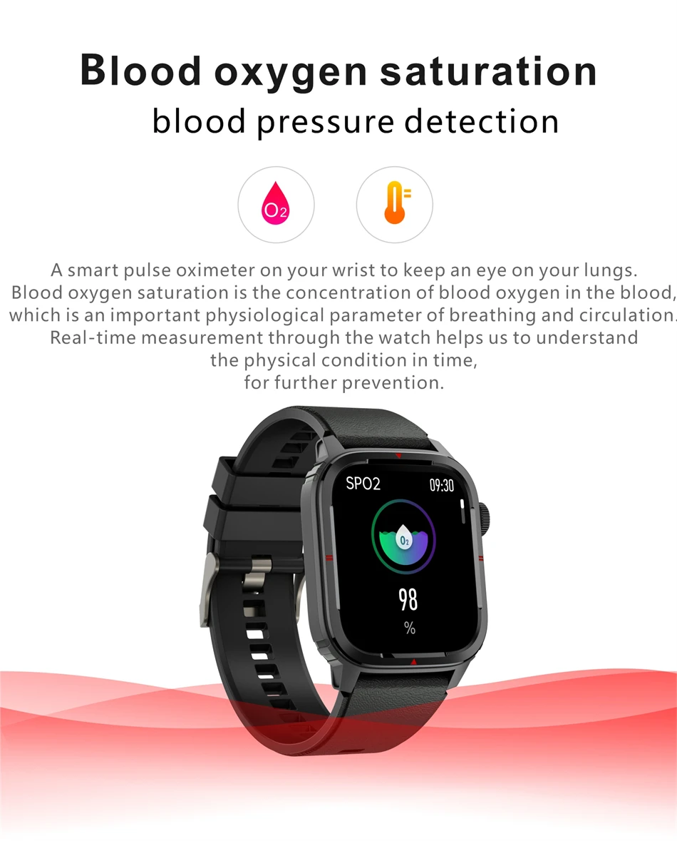 2022 New Body Temperature Smart Watch Men Heart Rate Sports Watches Custom Dial HD Call Waterproof Smartwatch For Xiaomi Huawei