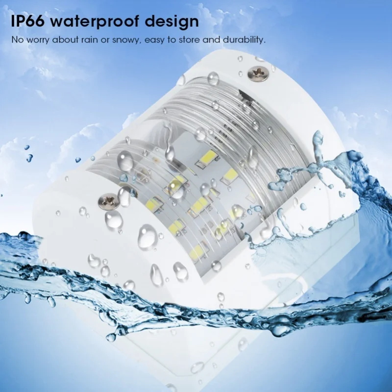 12V/24V 135도 보트 신호등 3W IP66 LED 네비게이션 마스트 램프 (요트, 낚시 보트, 크루즈용)