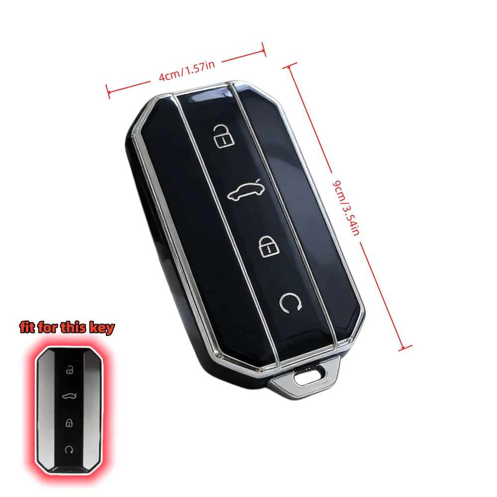 Premium Car Key Case Covers - Set of 2, Compatible with Select Models