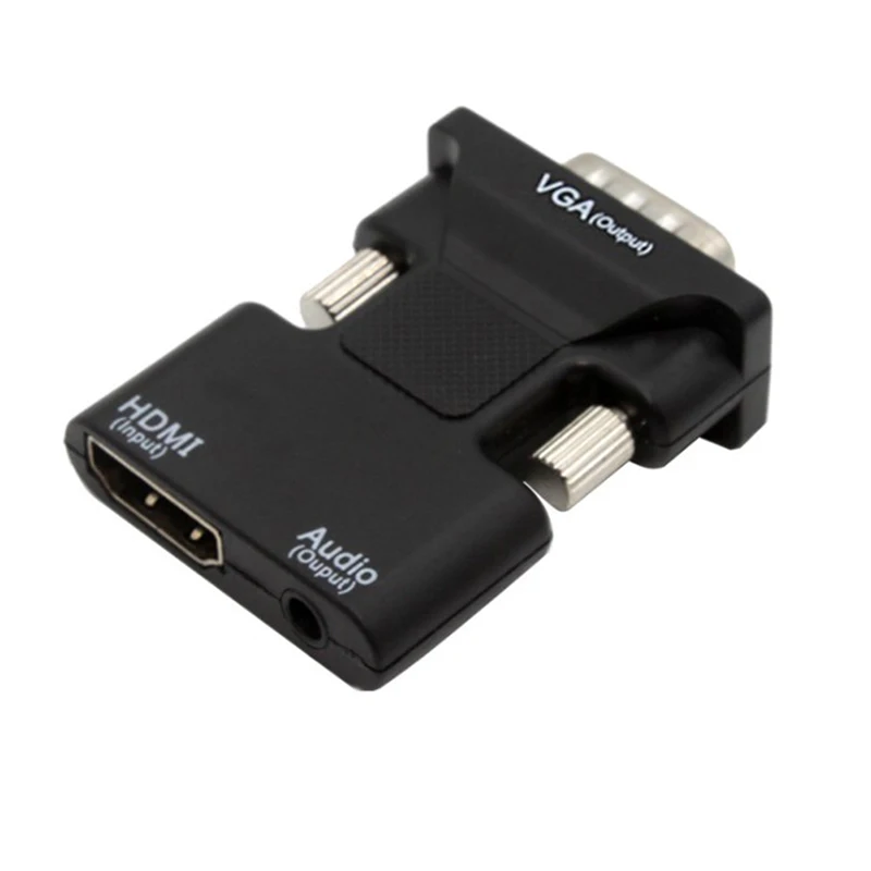 HDMI ȣȯ VGA , PC Ʈ TV ڽ Ϳ, 3.5mm  ̺ , HD 1080P VGA-HDMI ȣȯ 