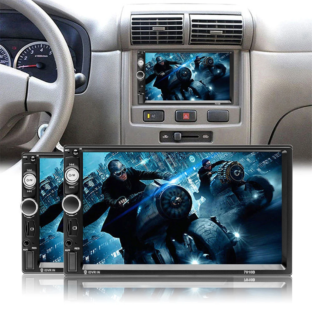 Radio para Auto Podofo 2Din de 7'' con Soporte para Android/iPhone, Mirror Link, SWC, Reproductor Multimedia, Bluetooth, Radio FM, AUX, USB y Carga 6