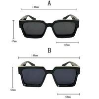Lunettes de soleil carrées millionnaire pour hommes lunettes de soleil de protection solaire rétro femmes lunettes de mode Vintage à la mode Zonnebril 5