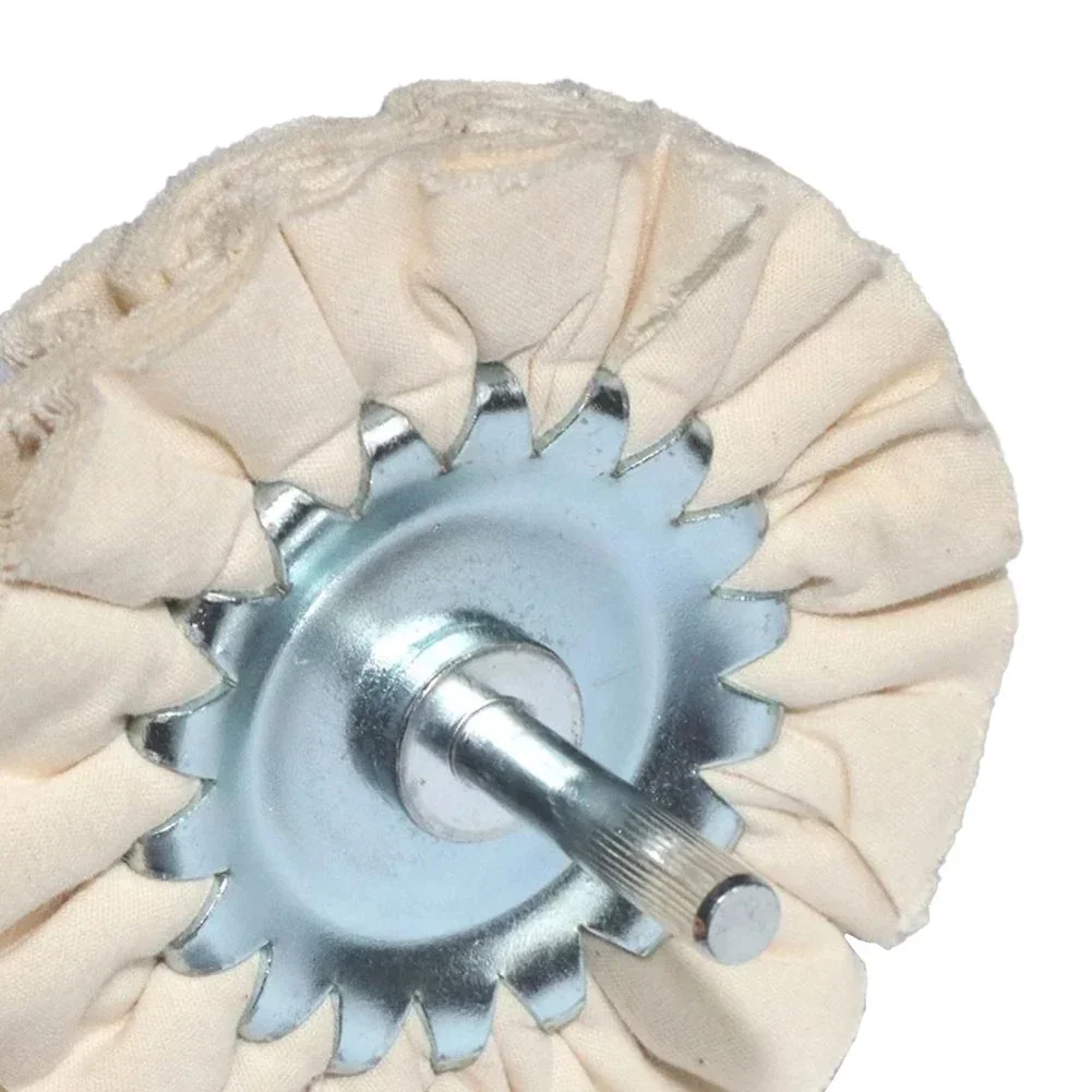 1PC Cotton Airway Polishing Wheel Cloth Open Offset Polishing Wheel Waxing Disc 80mm 3-inch For Metal Marble Glass