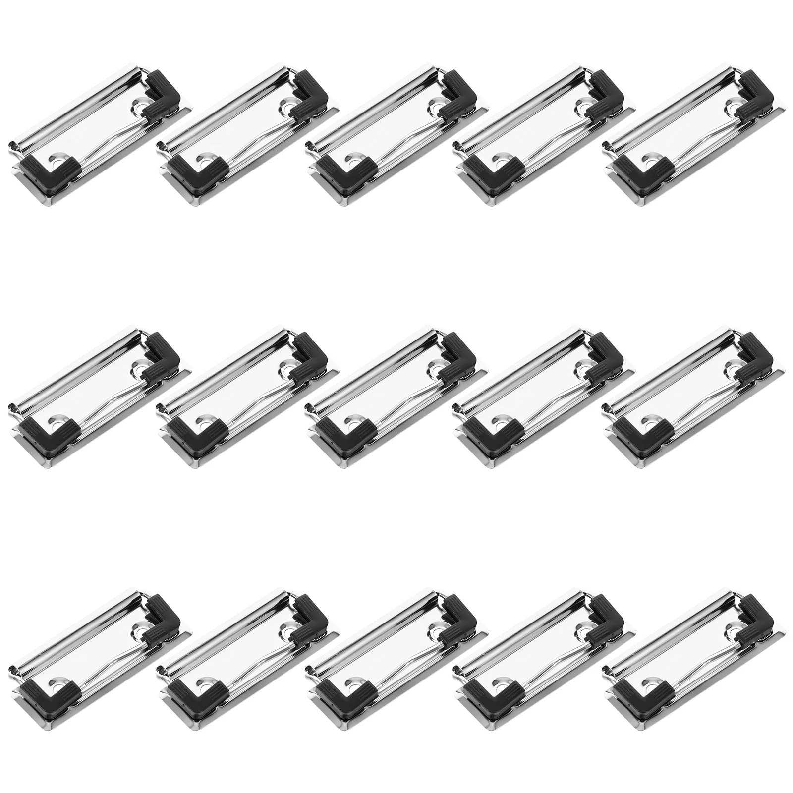 

15pcs Clipboard Clips Black Binders Hook Clipboard Clamps Hardboard Clip Metal