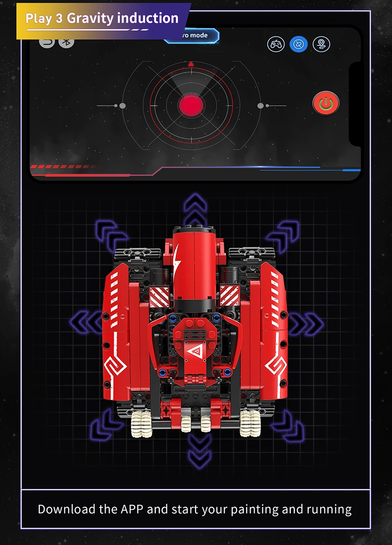 Technical Intelligent Robot App Remote Control Building Blocks Bricks Programming Usb Gift Sets Toys Construction Kids