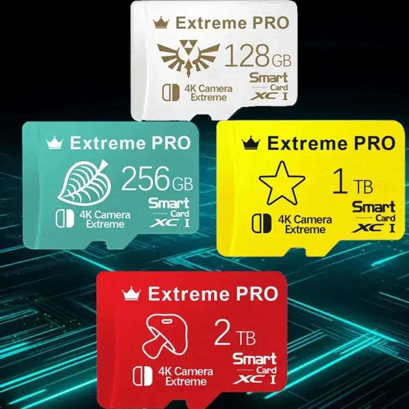 thumbnail image 1 of Tarjeta de memoria mini de alta velocidad original de 2 TB, tarjeta de memoria SD de clase 10 de 1 TB, tarjeta SD de 512/256/128 GB para accesorios de Nintendo Switch, 1 of 5
