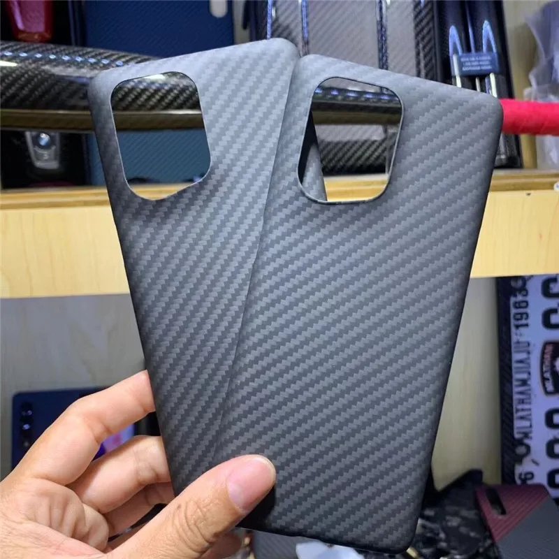 

Тонкий чехол из натурального углеродного волокна для OPPO Find X5/X5 Pro, Ультратонкий матовый жесткий бронированный чехол