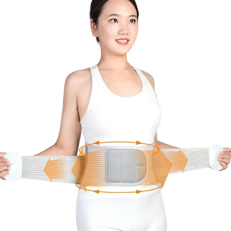 

Waist Support Belts For Women Ultra-Breathable Self-Heating Lumbar Support Belt Adjustable Breathable Waist Belt For Herniated