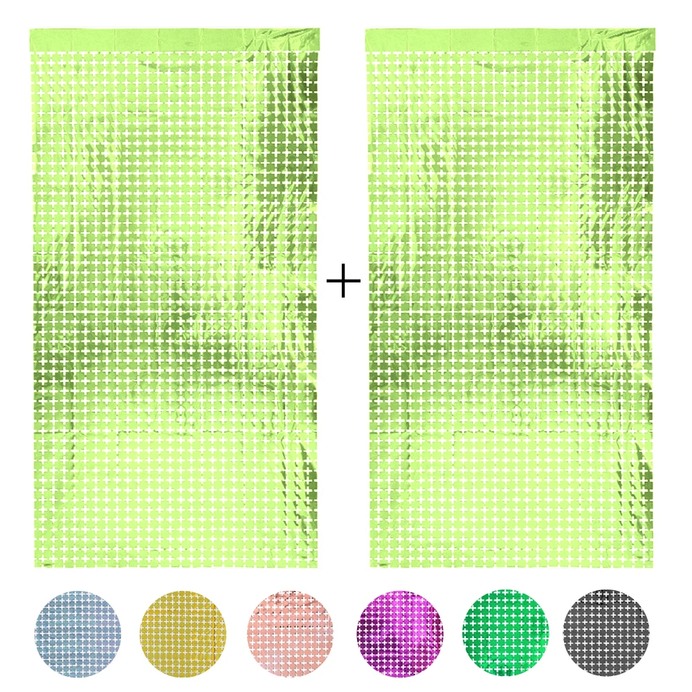 Telón de fondo cuadrado con purpurina para decoración de pared, telón de 2 piezas, dorado, plateado, negro, brillante, cumpleaños, boda, Baby Shower, fiesta, foto de fondo