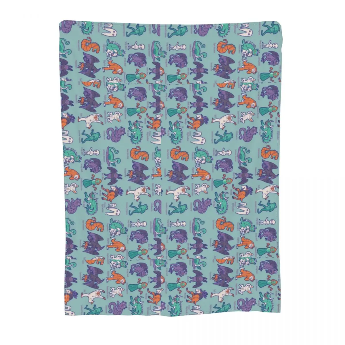 Bigfoot Mothman UFO Cryptid Creatures Mythology Coral Fleece Plush Throw Blankets Blankets for Bedding Soft Plush Th