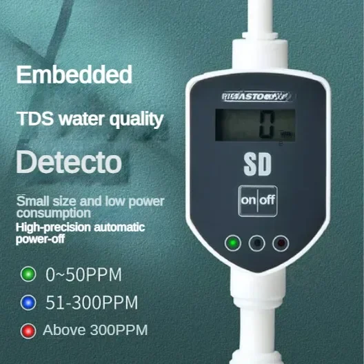 In-Line Aquarium Fish Tank TDS Water Quality Monitor Embedded Test Pure RO Machine Water Quality Purity Household Water Tester Water Quality Detector