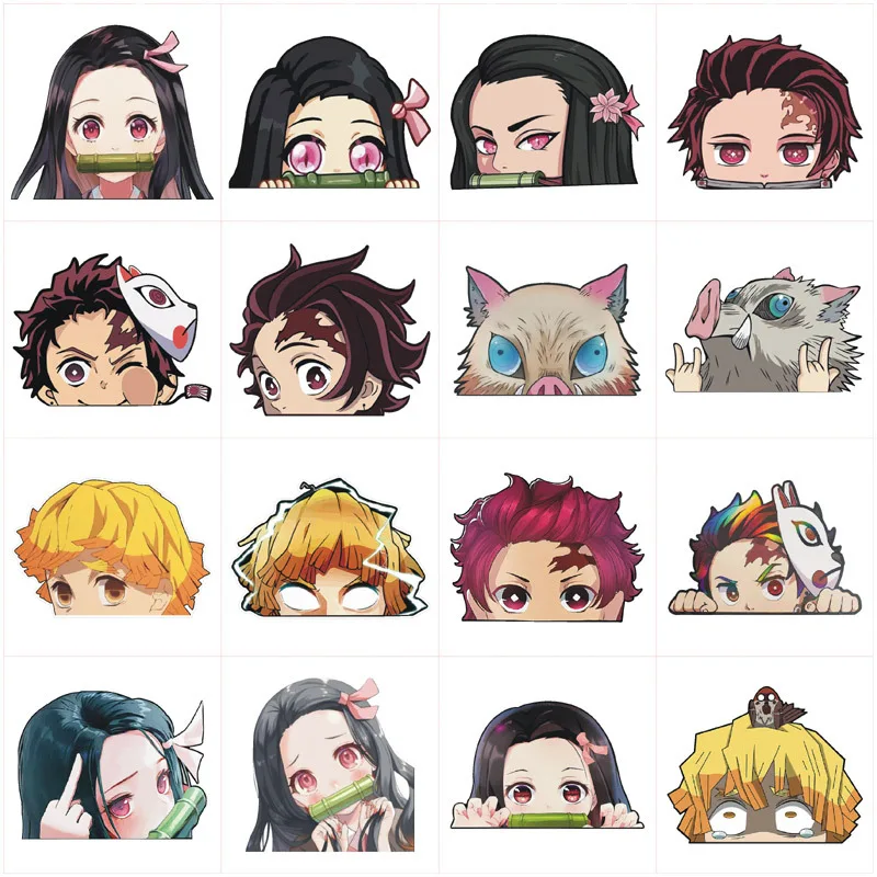 

Аниме автомобильные наклейки, рассекающий демонов, для лобового стекла, Windows, Аксессуары для автомобилей