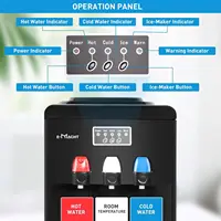 Dispenser with Ice Maker, 3 in 1 Water Dispense with Built-in Ice Maker, Water Cooler Dispenser for 3-5 Gallon Bottle with a Sco 2