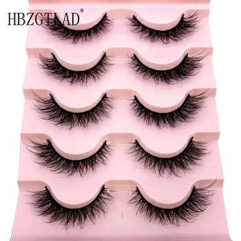 2/ 4/ 6pairs natural false eyelashes fake lashes long makeup 3d mink lashes eyelash extension mink eyelashes for beauty 08 2