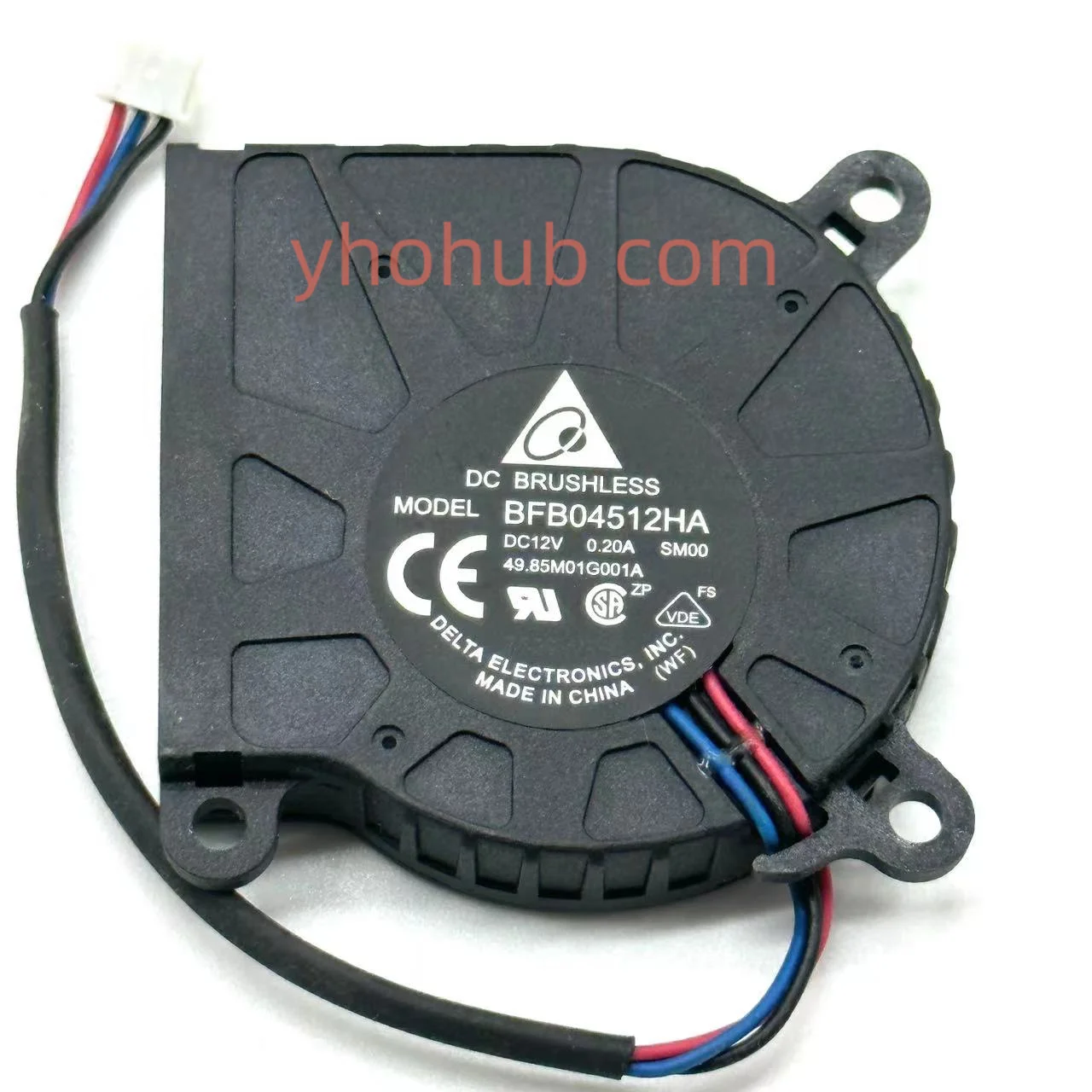 

Вентилятор для проектора Delta Electronics BFB04512HA SM00, 12 В постоянного тока, а, 45x45x10 мм