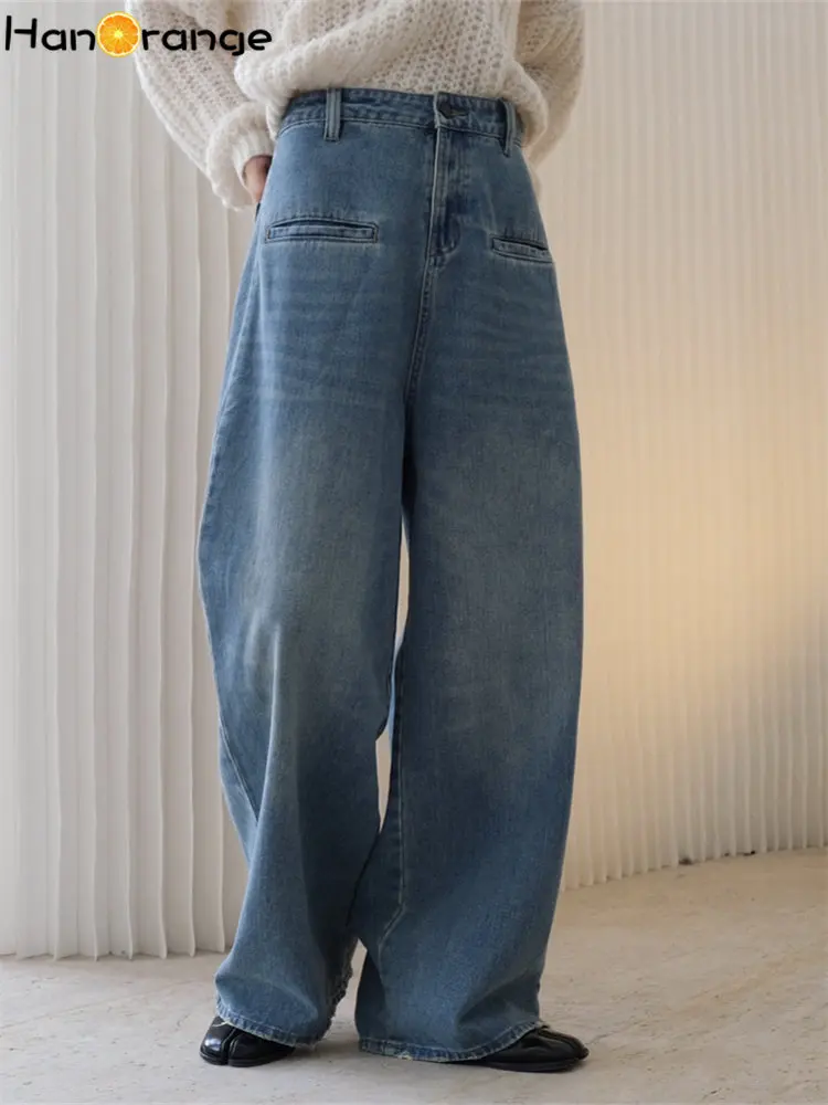 hanorange-2024-spring-autumn-retro-fashion-high-waist-wide-leg-jeans-women-loose-fashion-a-line-denim-pants-female-blue