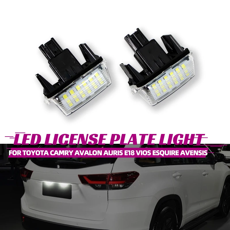 Per Toyota Auris E18 Esquire Avensis Esquire Ez Noah Proace City Sai 2Pc Led Targa Lampade Luminose