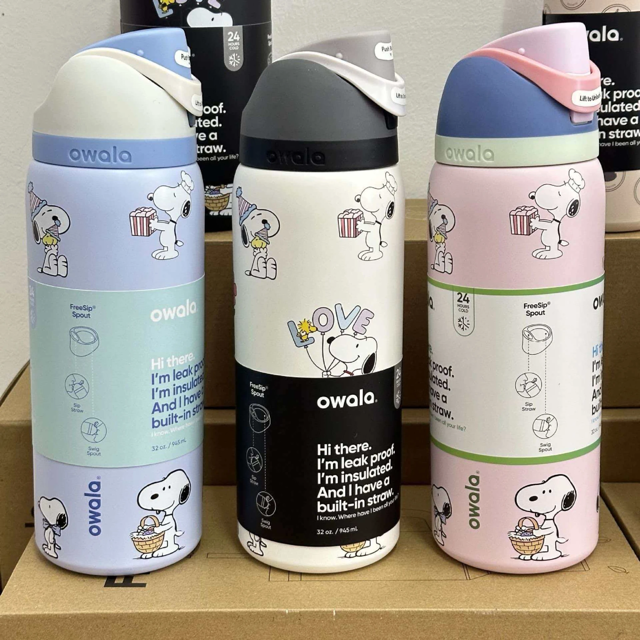 Vaso Térmico Snoopy con Pajita