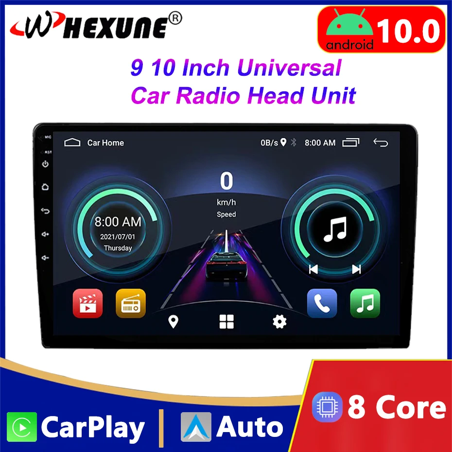 

Универсальный 9-дюймовый автомобильный радиоприемник, мультимедийный видеоплеер, беспроводной Carplay для автомобиля Android для Nissan, Lada, VW, Kia, Toyota, Volkswagen, Hyundai