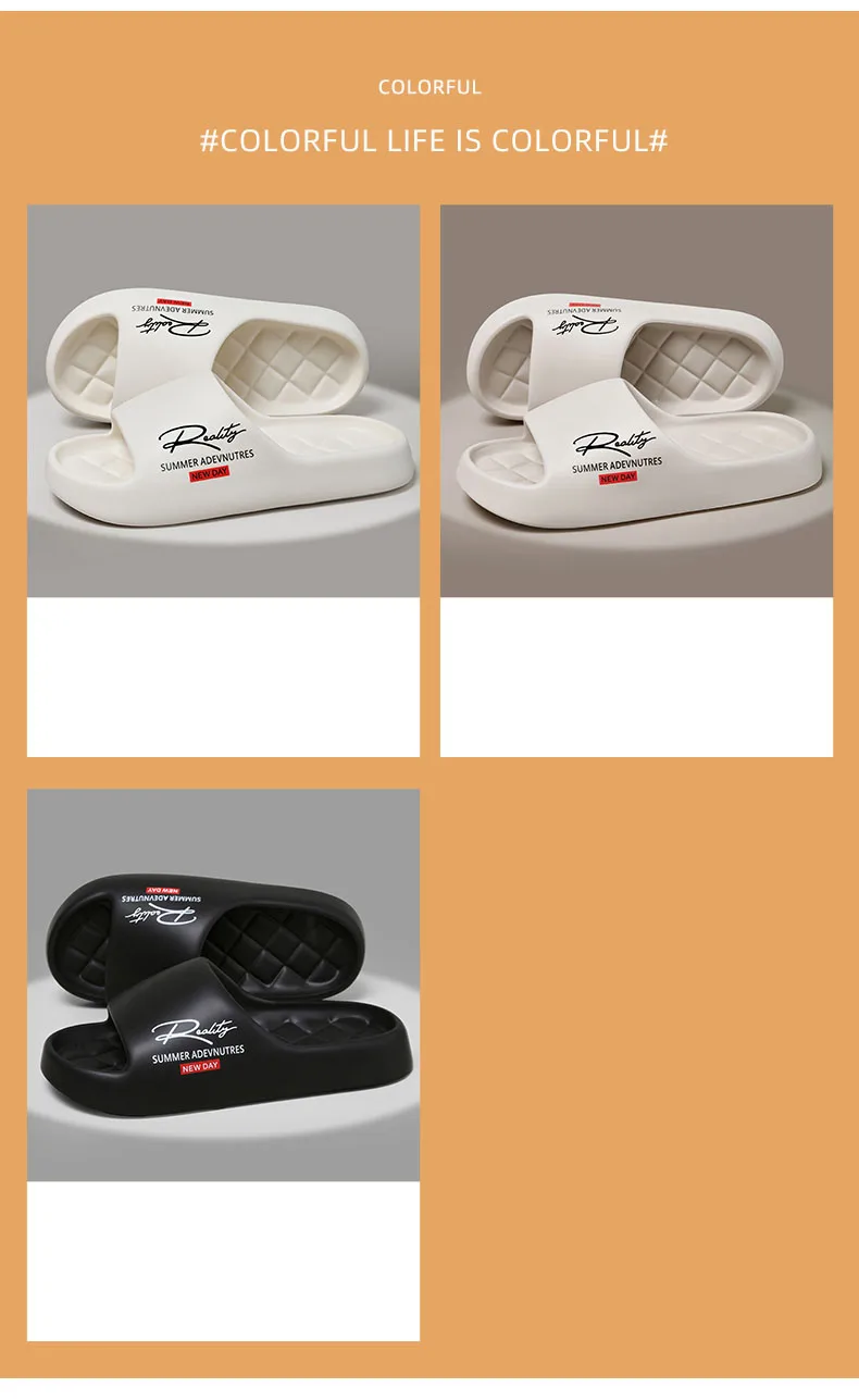 إيفا الصيف المضادة للانزلاق مقاومة للرائحة داخلي في الهواء الطلق الحمام النعال العصرية المنزل الراحة الأحذية