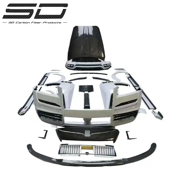 Улучшенный полностью кованый Снежинка Rolls-Royce Cullinan из углеродного волокна, набор Mansory высокого уровня, Индивидуальная модель MSY