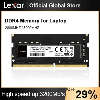 Lexar Memory RAM DDR4 4GB 8GB 16GB 32GB 2666MHz 3200MHz Sodimm Memoria RAM 8 gb 16 gb 32 gb 260Pin for Laptop Notebook Memory 1
